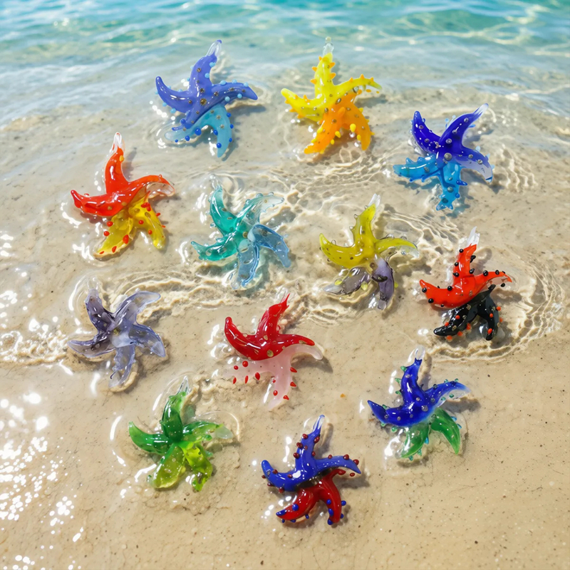 Marine Aquarium & Regional Centre Photos - Mini Glass Starfish Pendant Colorful Cute
