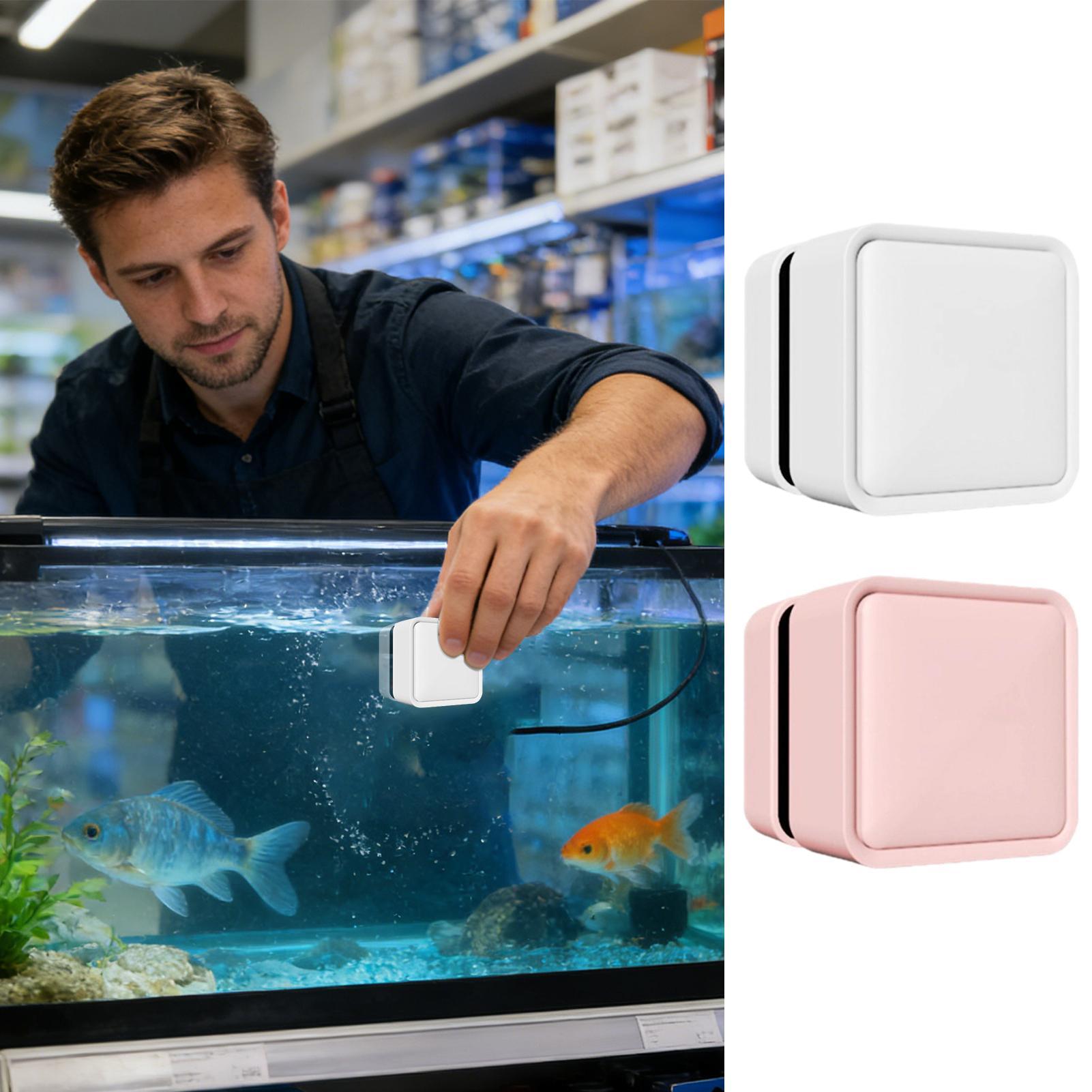 Magnetic Fish Tank Cleaner Dou - Marine Aquarium Glass Cleaner ulasan dan harga