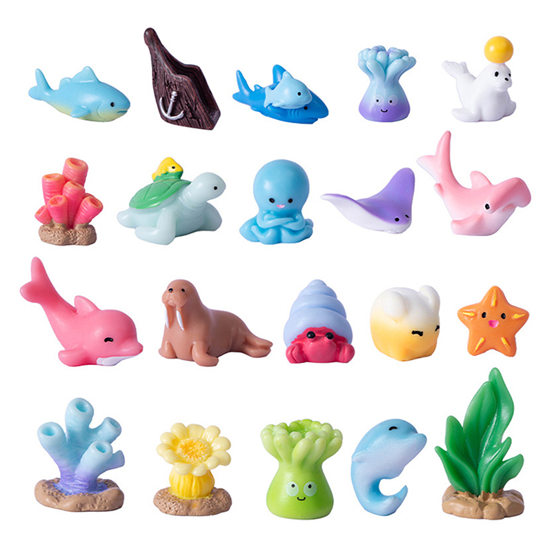 Mini Ocean Marine Set Model Se - Marine Life Aquariums ulasan dan harga