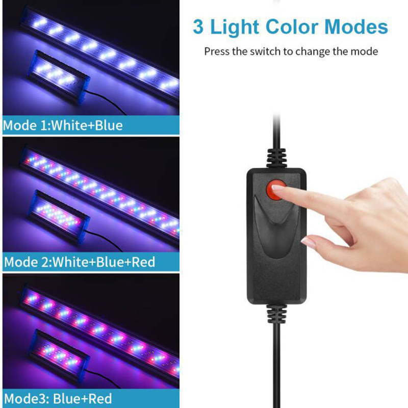 Fish Tank Light 18cm 28cm 38cm - Marine Aquarium Led Lights ulasan dan harga