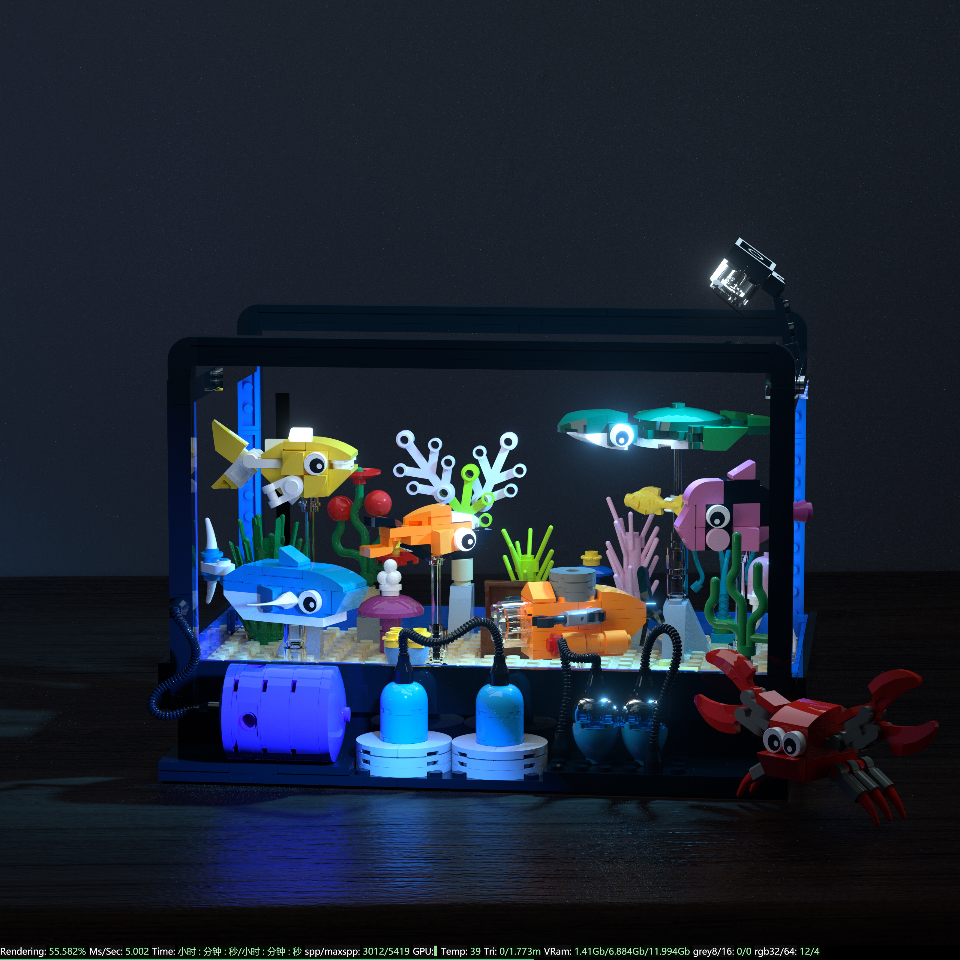 Fish Tank Building Block Set,  - Marine Life Aquariums ulasan dan harga