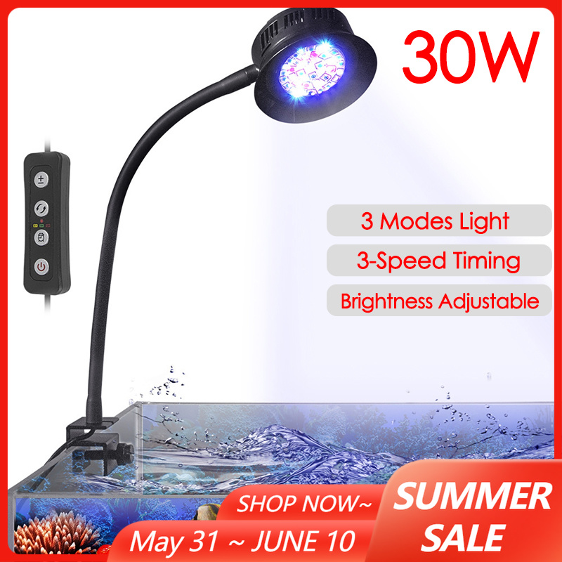 30W Aquarium Fish Tank Sea Wat - Marine Aquarium Led Lights ulasan dan harga