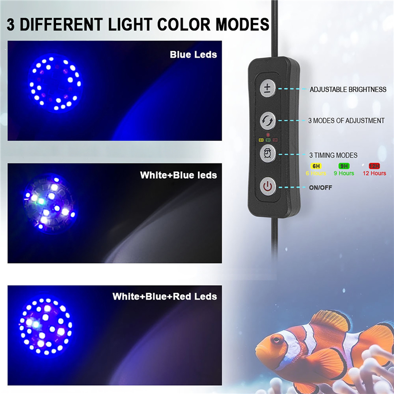 30W Aquarium Fish Tank Sea Wat - Marine Aquarium Led Lights ulasan dan harga