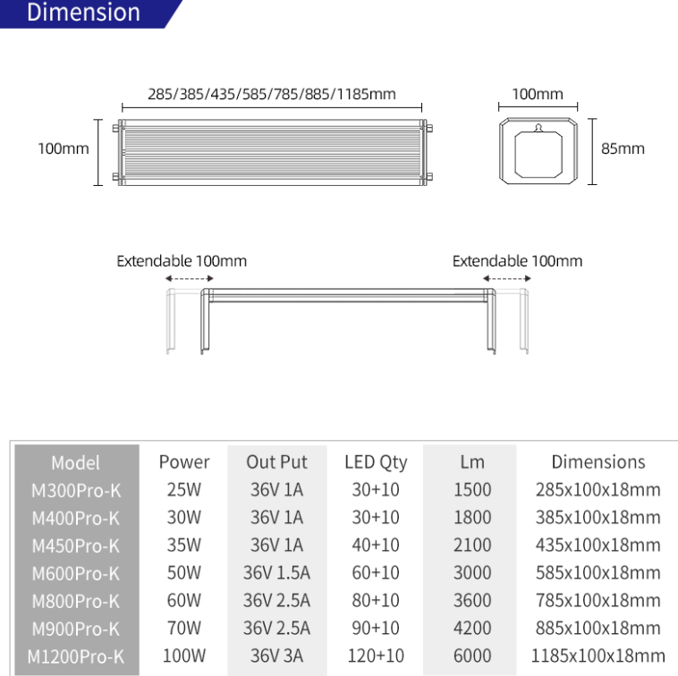WEEK AQUA M Series 400mm Aquar - Marine Aquarium Led Lights ulasan dan harga