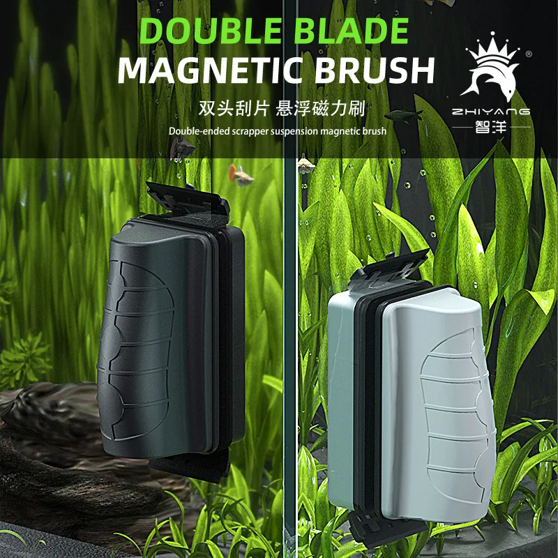 New Magnetic Aquarium Fish Tan - Marine Aquarium Glass Cleaner ulasan dan harga