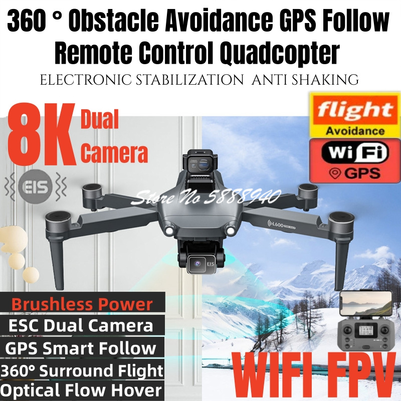 360 ° Obstacle Avoidance GPS S - Overflow Box Dual ulasan dan harga