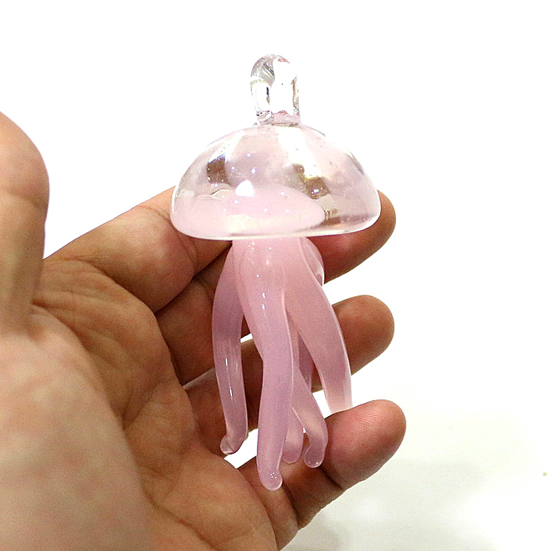 Pink Jellyfish Glass Pendant C - Marine Life Aquariums ulasan dan harga