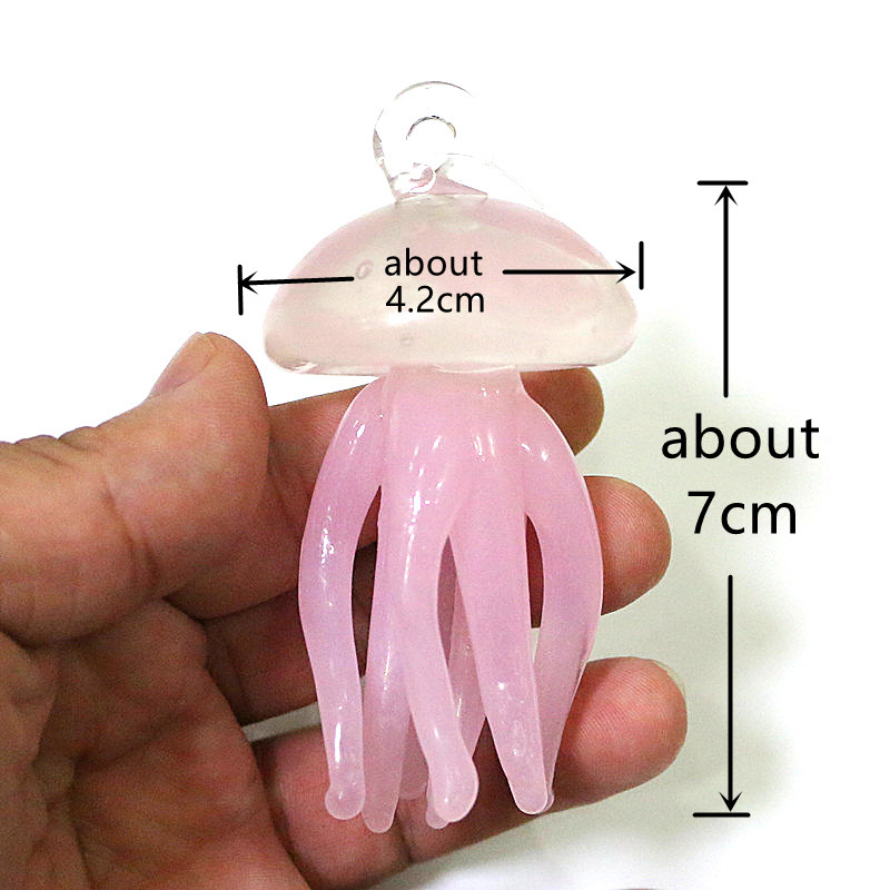 Pink Jellyfish Glass Pendant C - Marine Life Aquariums ulasan dan harga