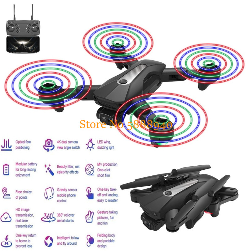 4K Dual Camera Aerial Photogra - Overflow Box Dual ulasan dan harga
